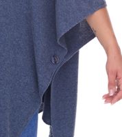ZWILLINGSHERZ Damen Poncho mit Kaschmir hochwertiges Cape Tunika mit Ärmeln 8029P in Rosa, Rot, Beige, Grau, Blau ZWILLINGSHERZ Damen Poncho mit Kaschmir hochwertiges Cape Tunika mit Ärmeln 8029P in Rosa, Rot, Beige, Grau, Blau