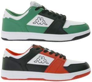 Kappa Logo Rernal 2 Men's Everyday Sneakers, Casual Shoes, Lace-Up Shoes, Training Shoes 341X2DW Black/Red/White or White/Green