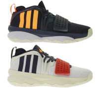 Scarpe da basket adidas Dame 8 EXTPLY stile Damian Lillard con piastra di propulsione in TPU, da indoor, blu navy/arancione o bianco/blu Scarpe da basket adidas Dame 8 EXTPLY stile Damian Lillard con piastra di propulsione in TPU, da indoor, blu navy/arancione o bianco/blu