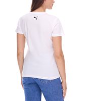 Pack de 3 camisetas PUMA Blank Base para mujer, de algodón sostenible, deportivas y de fitness, 678258, color negro o blanco