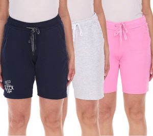Pantaloncini casual da donna SOCCX, pantaloni corti in cotone, pantaloncini estivi 3643388_2007 Rosa, Blu o Grigio chiaro