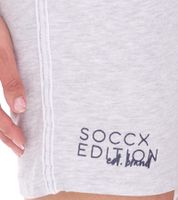 SOCCX Damen Freizeit-Shorts kurze Baumwoll-Hose Sommer-Shorts 3643388_2007 Rosa, Blau oder Hellgrau SOCCX Damen Freizeit-Shorts kurze Baumwoll-Hose Sommer-Shorts 3643388_2007 Rosa, Blau oder Hellgrau