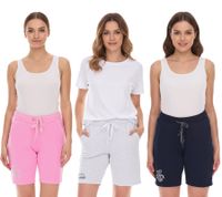 SOCCX by Carina Damen Freizeit-Shorts kurze Baumwoll-Hose Sommer-Shorts 3643388_2007 Rosa, Blau oder Hellgrau
