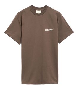 foret Men's T-Shirt, Sustainable Cotton Shirt, Fashionable Short-Sleeved Shirt, F4093 Brown