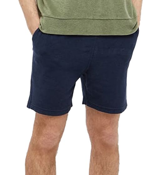 Harmony Pierino Terry Shorts Herren Frottee-Shorts kurze Hose mit Seitentaschen BCO053-HTR037 Navy
