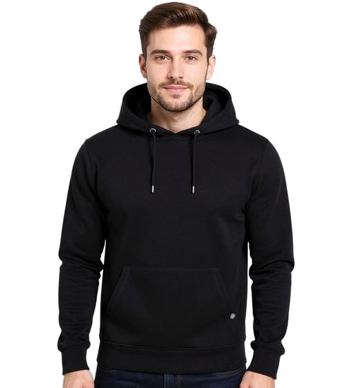 Felpa con cappuccio da uomo, maglione con cappuccio, maglione basic, maglione in cotone moderno, Nero