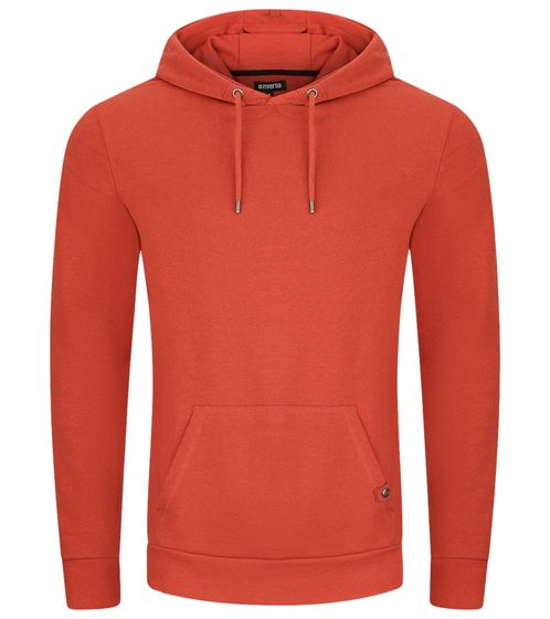 Men's Hoodie, Hooded Sweater, Basic Sweater, Modern Cotton Sweater, Red