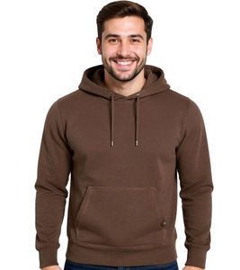 Herren Hoodie Kapuzen-Pullover Basic-Pullover moderner Baumwoll-Pullover Sweater Große Größen Braun