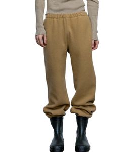 Pantalones de forro polar RIER para hombre, joggers sostenibles de lana, ropa de casa, beige