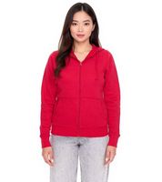 2er Sparpack ELEVATE Theron Damen Sweat-Jacke mit 240 g/m2 Baumwoll-Sweater Kapuzen-Pullover Hoodie 3823025 Rot