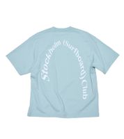 T-shirt homme Stockholm (Surfboard) Club, élégant, manches courtes, coton, U1000043, bleu clair