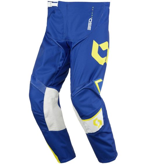 SCOTT Pant 350 Herren Moto-Cross Hose Motorsport-Kleidung mit Unterschenkel-Manschette 240917 1054 Blau/Gelb