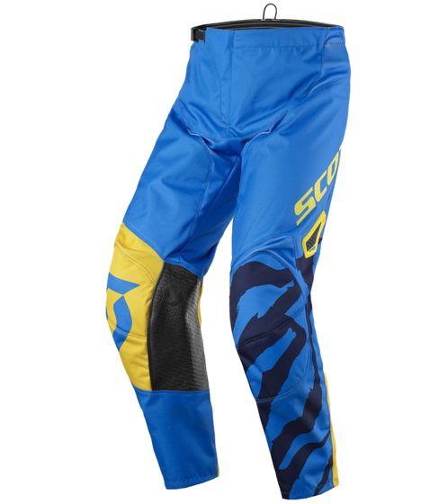 SCOTT Pant 350 Herren Moto-Cross Hose Motorsport-Kleidung mit Unterschenkel-Manschette 246912 1054 Blau/Gelb