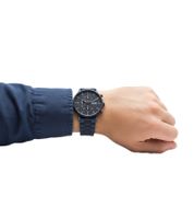 KNOX Men's Analog Quartz Watch with Silicone Strap, 41mm, Navy, KNOX01