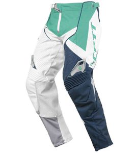SCOTT Pant 450 Men's Motocross Pants, Motorsport Clothing with Extended Knees, 240920 2278 Green/White/Blue SCOTT Pant 450 Men's Motocross Pants, Motorsport Clothing with Extended Knees, 240920 2278 Green/White/Blue