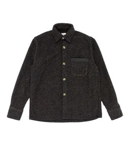 foret Herren Hemd-Jacke im Karo-Muster modisches Langarm-Hemd F855 Dunkelblau/Braun