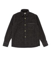 foret Men's Checked Shirt Jacket, Fashionable Long-Sleeved Shirt, F855, Dark Blue/Brown