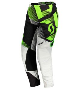 SCOTT Pant 350 Men's Motocross Pants, Motorsport Clothing with Lower Leg Cuffs, 263432 1043 White/Green/Black SCOTT Pant 350 Men's Motocross Pants, Motorsport Clothing with Lower Leg Cuffs, 263432 1043 White/Green/Black