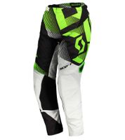 SCOTT Pant 350 Men's Motocross Pants, Motorsport Clothing with Lower Leg Cuffs, 263432 1043 White/Green/Black