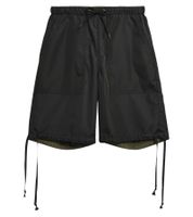 Short homme TAION, short décontracté réversible en tissu ripstop, noir/vert olive Short homme TAION, short décontracté réversible en tissu ripstop, noir/vert olive