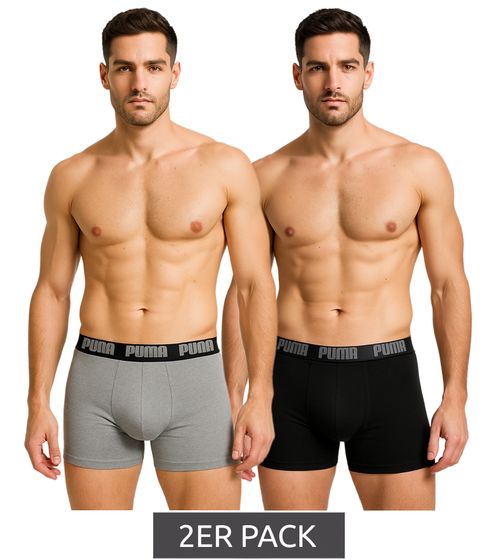Pack de 2 calzoncillos bóxer PUMA Everyday Basic de algodón para hombre, 521015001 691, azul