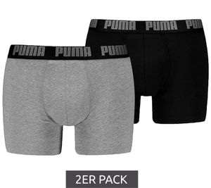 2-pack of PUMA Everyday Basic Boxer Men's Cotton Boxer Shorts 521015001 420 Black/Heather Grey