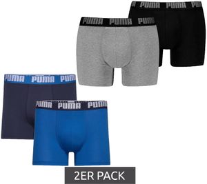 2-Pack PUMA Everyday Basic Boxer Men's Cotton Boxer Shorts 521015001 Blue or Black/Gray