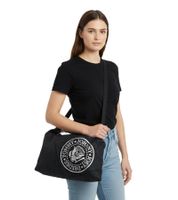 RAMONES Punkrock-Band Schulter-Tasche Damen Handtasche mit breitem Riemen LM108440RAMO Schwarz/Grau