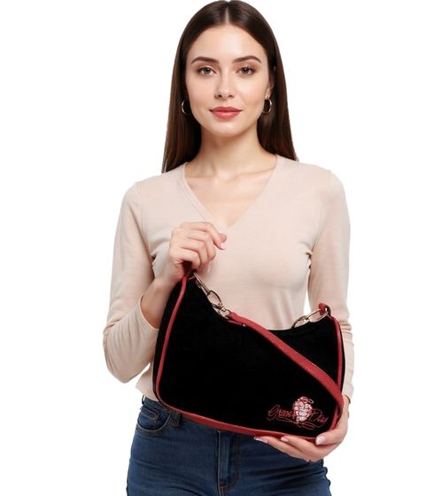 Borsa a tracolla da donna Green Day Punk Rock Band, elegante borsa lavorata a maglia, borsa a mano LB102733GRN0, nera