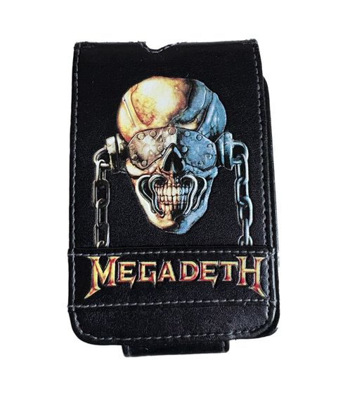 Megadeth Thrash-Metal-Band MP3-Player-Hülle mit Klettverschluss iPod-Player 11x7x1,5 cm MP3-Schutz Schwarz