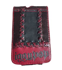 Étui Iggy Pop pour lecteur MP3 avec fermeture Velcro pour iPod, 11 x 7 x 1,5 cm, protection MP3, accessoire pour fan, noir/rouge Étui Iggy Pop pour lecteur MP3 avec fermeture Velcro pour iPod, 11 x 7 x 1,5 cm, protection MP3, accessoire pour fan, noir/rouge