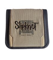 Slipknot CD-Tasche für 24 CD´s CD-Hülle Metal-Band CD-Sammler CD-Schutz Schwarz/Beige