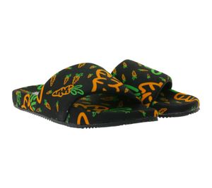 Carrots Slides, Scarpe Estive da Uomo, Ciabatte Slip-On con Motivo a Carota ACFW02ABOG Nero/Arancione Carrots Slides, Scarpe Estive da Uomo, Ciabatte Slip-On con Motivo a Carota ACFW02ABOG Nero/Arancione
