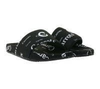 Carrots Slides Summer Shoes Men's Slip-On Sandals with Logo Print ACFW03ABW Black/White