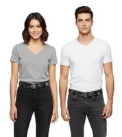 Cinturón Motörhead para mujer o hombre, talla única, 100 cm, con inscripción del logotipo, cinturón casual BT104890MTR, negro/gris