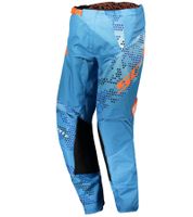 Pantalones de Motocross SCOTT 350 para Niños, Ropa de Deporte Motor, Rodillas de Cuero y Cierre de Trinquete 263439 1454 Azul/Naranja