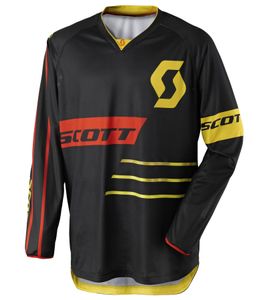 SCOTT Jersey 350 Herren Moto-Cross Trikot langärmliges Bike-Shirt mit gepolsterten Ellenbogen 246905 1040 Schwarz/Gelb/Orange SCOTT Jersey 350 Herren Moto-Cross Trikot langärmliges Bike-Shirt mit gepolsterten Ellenbogen 246905 1040 Schwarz/Gelb/Orange