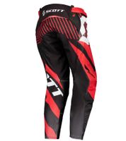Pantalon de motocross SCOTT 450 Patchwork pour homme, vêtement de sport automobile avec genoux allongés, 263436 1042, Noir/Rouge/Blanc Pantalon de motocross SCOTT 450 Patchwork pour homme, vêtement de sport automobile avec genoux allongés, 263436 1042, Noir/Rouge/Blanc
