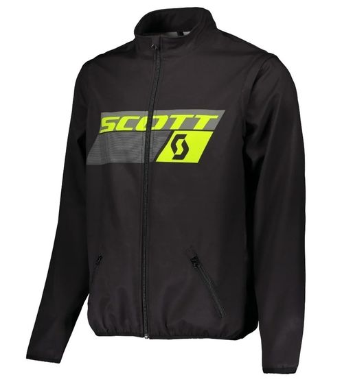 SCOTT Jacket Enduro Herren Moto-Cross Jacke Bike-Jacke mit abnehmbaren Ärmeln windabweisend 268624 1040 Schwarz/Gelb