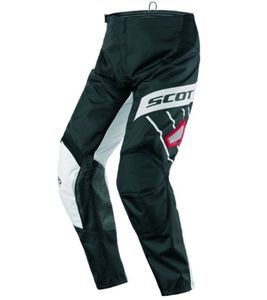 Pantalon de motocross SCOTT Pant 350 pour homme, vêtement de sport automobile avec bas de jambe, 246911 1018, noir/blanc/rouge