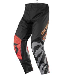 Pantalon de motocross SCOTT Pant 350 pour homme, vêtement de sport automobile avec bas de jambe, 246912 1009, noir/orange