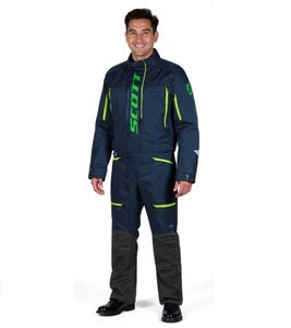 SCOTT DS Shell Dryo Monosuit Men's Motocross Suit with DRYOsphere Membrane 273259 6762 Blue/Green