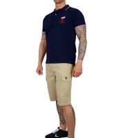 U.S. POLO ASSN. Shorts cargo ligeros para hombre con bordado de U.S. Polo, 143 68147 52661 en caqui, azul, beige o gris