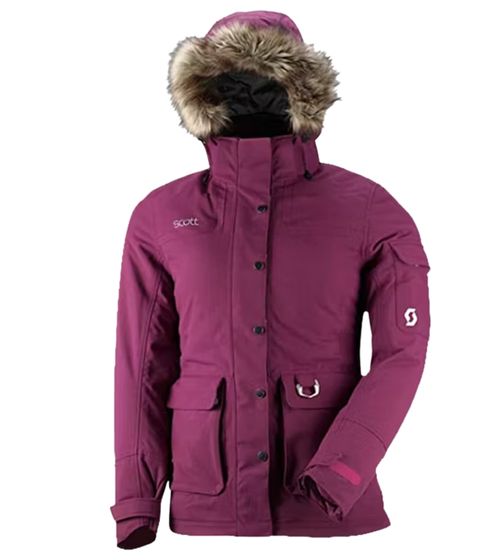 SCOTT Women's Ski Jacket, Snowmobile Jacket, Wind- and Waterproof Ski Jacket with Dryosphere 236931 4782 Berry Purple