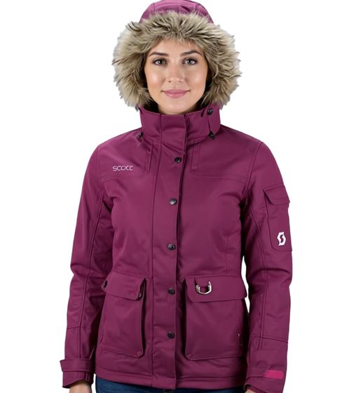 SCOTT Women's Ski Jacket, Snowmobile Jacket, Wind- and Waterproof Ski Jacket with Dryosphere 236931 4782 Berry Purple
