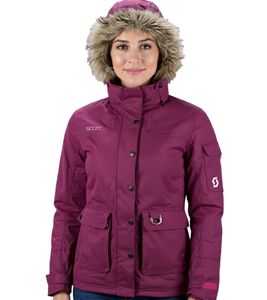 SCOTT Damen Ski-Jacke Schneemobil-Jacke wind- und wasserdichte Ski-Jacke mit Dryosphere 236931 4782 Beeren-Lila