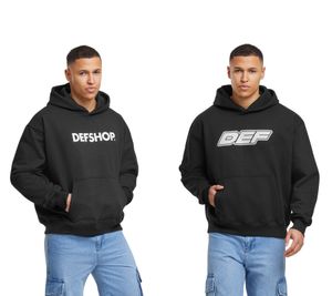 DEF MERCH Herren Hoodie Offizieller Merch Kapuzen-Pullover Frühlings-Hoodie Schwarz