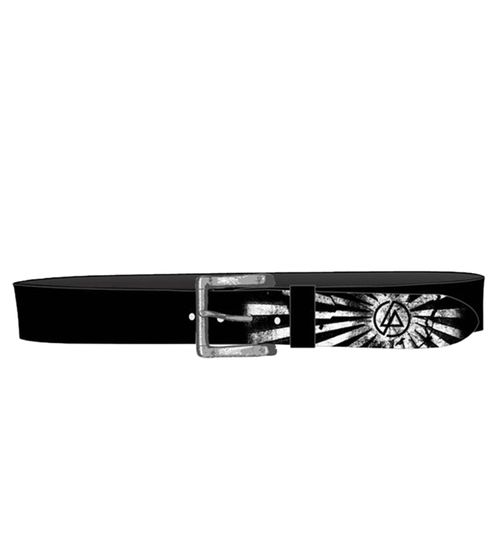 Linkin Park Rock Band Leather Belt with Linkin Park Logo, Casual Belt, 116.5 cm, BT117385LKN4, Black