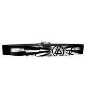 Linkin Park Rockband Leder-Gürtel mit Linkin-Park-Logo Freizeit-Gürtel BT117385LKN4 Schwarz