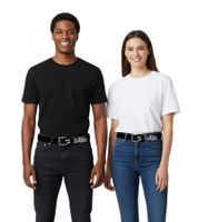 Linkin Park Rockband Leder-Gürtel mit Linkin-Park-Logo Freizeit-Gürtel BT117385LKN4 Schwarz